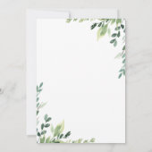 Faire-part Nous avons déménagé Rustic Watercolor Evergreen An (Dos)