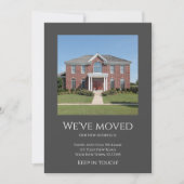 Faire-part Nous avons déménagé simple Photo Grey Moving (Devant)