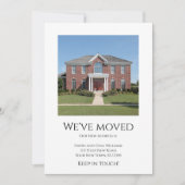 Faire-part Nous avons déménagé Simple Photo Nouvelle Maison D (Devant)