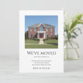 Faire-part Nous avons déménagé Simple Photo Nouvelle Maison D (Debout devant)