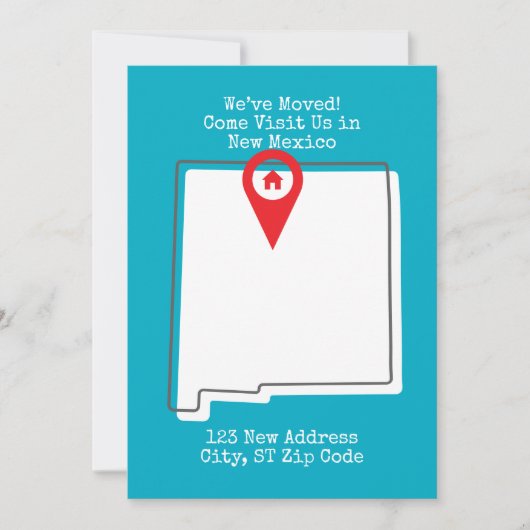 Faire-part Nous avons déménagé ! Venez nous rendre visite au (Devant)