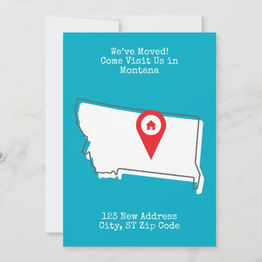 Faire-part Nous avons déménagé ! Venez nous rendre visite dan (Devant)