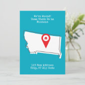 Faire-part Nous avons déménagé ! Venez nous rendre visite dan (Debout devant)