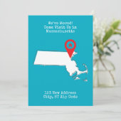 Faire-part Nous avons déménagé ! Venez nous rendre visite dan (Debout devant)