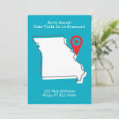 Faire-part Nous avons déménagé ! Venez nous rendre visite dan (Debout devant)