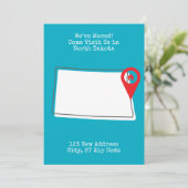 Faire-part Nous avons déménagé ! Venez nous rendre visite dan (Debout devant)