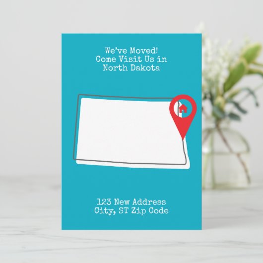 Faire-part Nous avons déménagé ! Venez nous rendre visite dan (Debout devant)