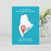 Faire-part Nous avons déménagé ! Venez nous rendre visite dan (Debout devant)