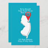 Faire-part Nous avons déménagé ! Venez nous rendre visite dan (Devant / Derrière)