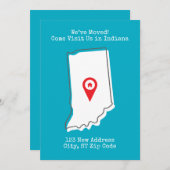 Faire-part Nous avons déménagé ! Venez nous rendre visite dan (Devant / Derrière)