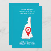 Faire-part Nous avons déménagé ! Venez nous rendre visite dan (Devant / Derrière)