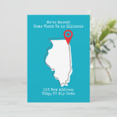 Faire-part Nous avons déménagé ! Venez nous rendre visite dan (Debout devant)