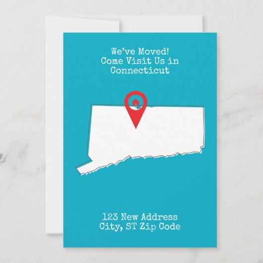 Faire-part Nous avons déménagé ! Venez nous rendre visite dan (Devant)