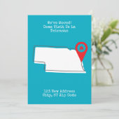 Faire-part Nous avons déménagé ! Venez nous rendre visite dan (Debout devant)