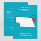 Faire-part Nous avons déménagé ! Venez nous rendre visite dan (Devant / Derrière)