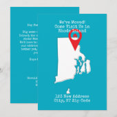 Faire-part Nous avons déménagé ! Venez nous rendre visite dan (Devant / Derrière)