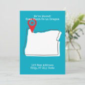 Faire-part Nous avons déménagé ! Venez nous rendre visite en (Debout devant)