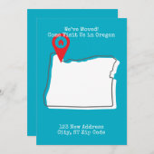 Faire-part Nous avons déménagé ! Venez nous rendre visite en (Devant / Derrière)