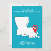 Faire-part Nous avons déménagé ! Venez nous rendre visite en  (Devant)