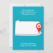 Faire-part Nous avons déménagé ! Venez nous rendre visite en (Devant)