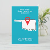 Faire-part Nous avons déménagé ! Venez nous rendre visite en (Debout devant)