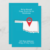 Faire-part Nous avons déménagé ! Venez nous rendre visite en (Devant / Derrière)
