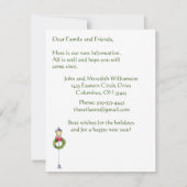 Faire-part Nous avons déménagé Village de Noël Flat Move (Dos)