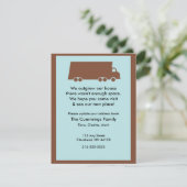 Faire-part Nous Avons Dépassé Notre Maison En Mouvement (Debout devant)