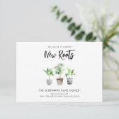 Faire-part Nous avons déplacé Boho Nouvelle adresse Déplaceme (Debout devant)