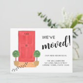 Faire-part Nous avons déplacé Chat Déplacer (Debout devant)