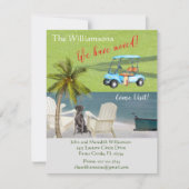 Faire-part Nous avons déplacé Chien Ocean Beach Budget Bouger (Devant)