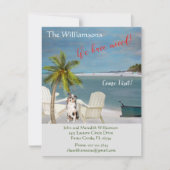 Faire-part Nous avons déplacé Chien Ocean Beach Budget Bouger (Devant)