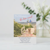 Faire-part Nous avons déplacé Chien Ocean Beach Move (Debout devant)