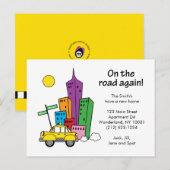 Faire-part Nous avons déplacé Cityscape - Carte postale (Devant / Derrière)