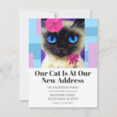 Faire-part Nous avons déplacé de mignons animaux de compagnie (Devant)