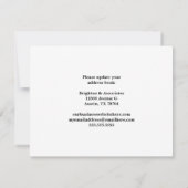 Faire-part Nous avons déplacé des bureaux Business Skyline Ph (Dos)