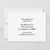 Faire-part Nous avons déplacé des bureaux Changement d'adress (Dos)