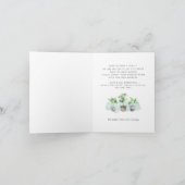 Faire-part Nous avons déplacé des Plantes en pointillés de no (Intérieur)