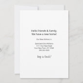 Faire-part Nous avons déplacé des tournesols rustiques Photo (Dos)