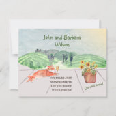 Faire-part Nous avons déplacé Fun Famille Chat Célèbre Déplac (Devant)