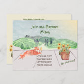 Faire-part Nous avons déplacé Fun Famille Chat Célèbre Déplac (Devant / Derrière)