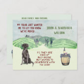 FAIRE-PART NOUS AVONS DÉPLACÉ FUN FAMILY CHIEN BUDGET MOVE (Devant / Derrière)