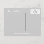 Faire-part Nous avons déplacé la carte postale (Dos)