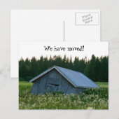Faire-part Nous avons déplacé la carte postale (Devant / Derrière)