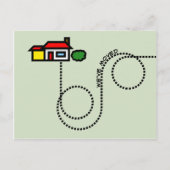 Faire-part Nous avons déplacé la carte postale (Devant)