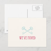 Faire-part Nous avons déplacé la carte postale (Devant / Derrière)