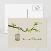 Faire-part Nous avons Déplacé la carte postale (Devant / Derrière)
