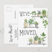 Faire-part Nous avons déplacé la carte postale mobile de (Devant / Derrière)