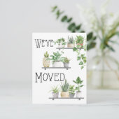 Faire-part Nous avons déplacé la carte postale mobile de (Debout devant)