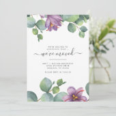 Faire-part Nous avons déplacé la verdure Eucalyptus Floral Mo (Debout devant)